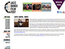 Tablet Screenshot of jazzdancefilmfest.com
